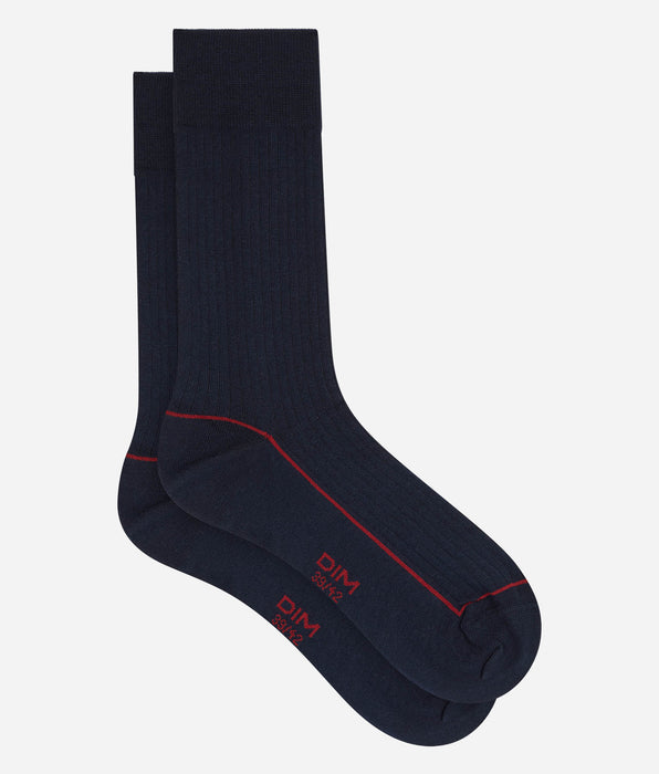 DIM Herren-Socken aus ozeanblauer Baumwolle von La Mode Côtelée