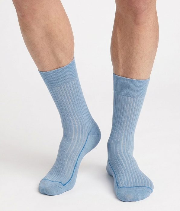 DIM Herren-Socken aus Baumwolle in Olivgrün von La Mode Côtelée