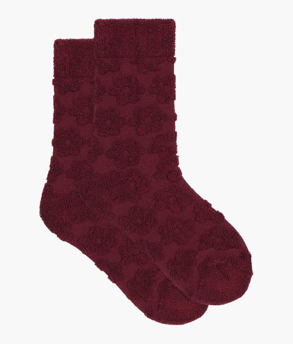 DIM Damensocken aus Frottee Feige mit Blumen Dim Mode