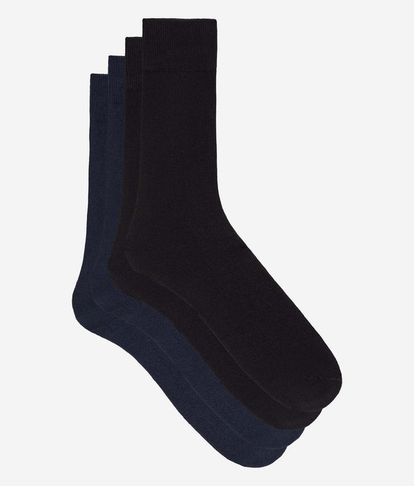 DIM 2er-Pack Thermo-Socken für Herren aus tiefblauer Baumwolle