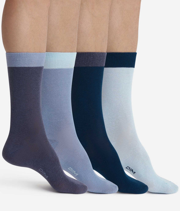 DIM 4 Paar Herrensocken Blau EcoDim Mode