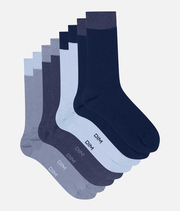 DIM 4 Paar Herrensocken Blau EcoDim Mode