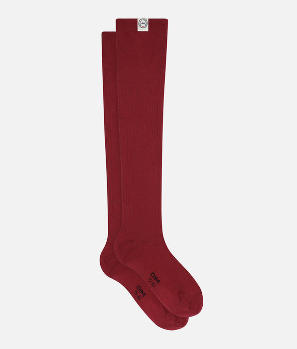 DIM Hohe Socken Frau Rot Dim x Inès de La Fressange