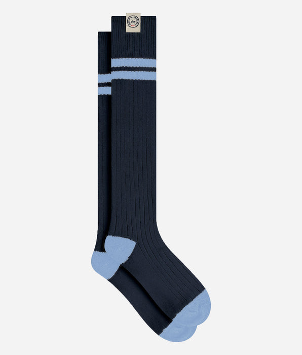 DIM Hohe Socken aus Baumwolle in Marineblau von DIM x Ines de la Fressange