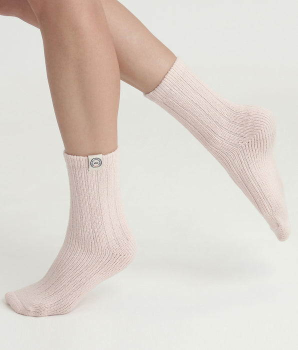 DIM Socken für Frauen Rosa gerippt Dim x Ines de La Fressange