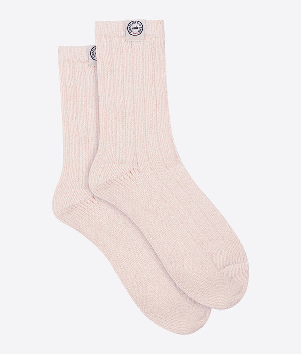 DIM Socken für Frauen Rosa gerippt Dim x Inès de La Fressange
