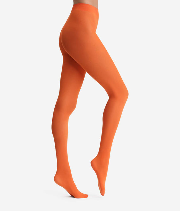 DIM Orange opake 50D Strumpfhose Dim x Ines de la Fressange