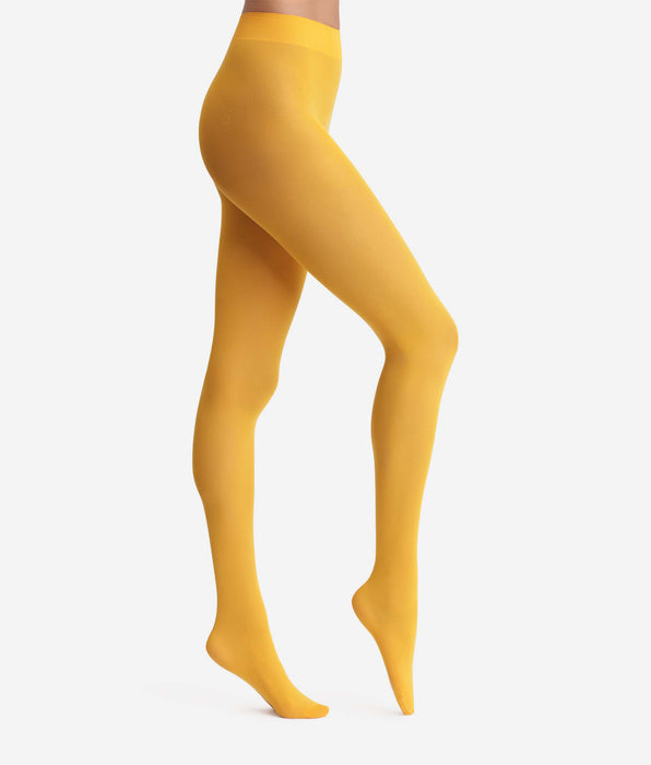 DIM Gelbe opake 50D Strumpfhose Dim x Ines de la Fressange