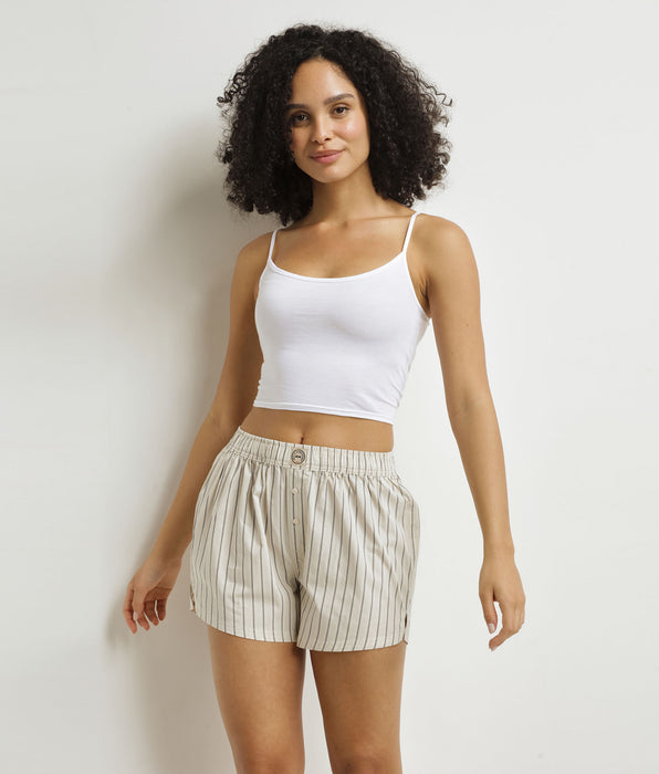 DIM Gestreifte Damen-Unterhose Grau Dim x Inès de La Fressange
