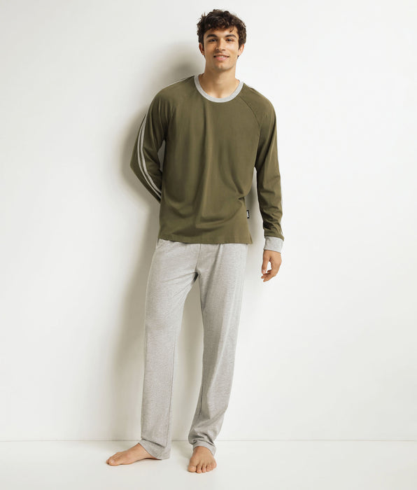 DIM Pyjama-Hosen-Set Mann Militär Dim Jersey