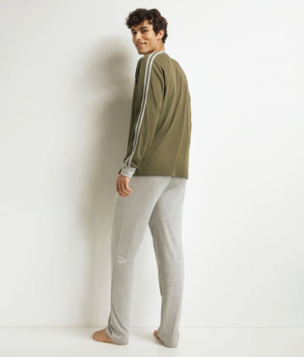 DIM Pyjama-Hosen-Set Mann Militär Dim Jersey
