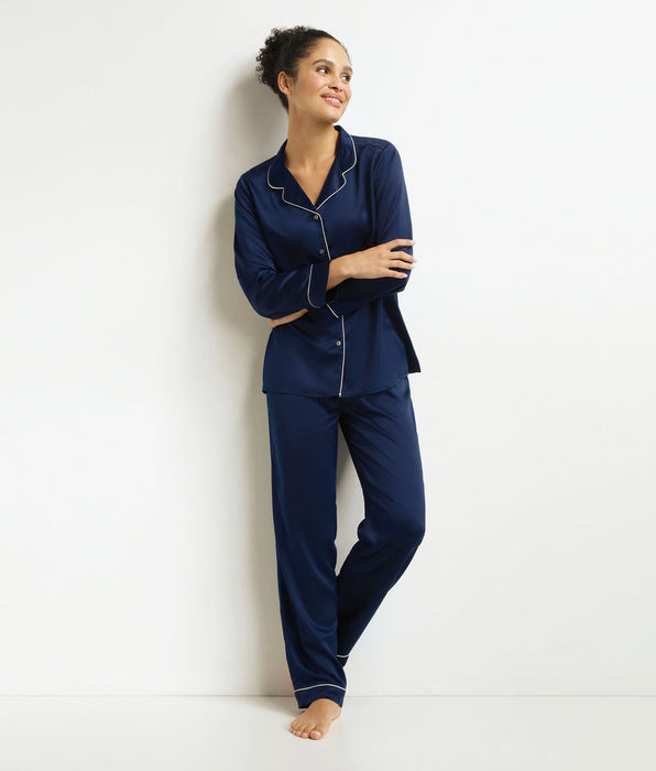 DIM Set Pyjama Hose Frau Blau Mitternacht Don't Disturb