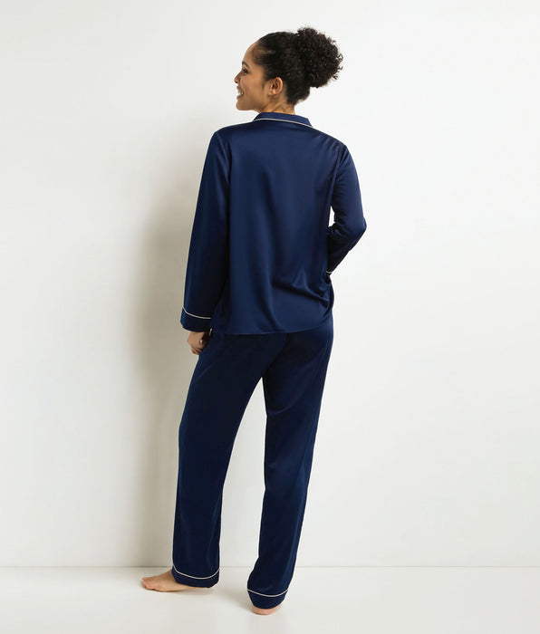 DIM Set Pyjama Hose Frau Blau Mitternacht Don't Disturb