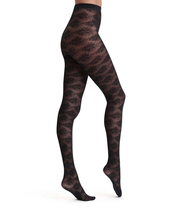 DIM Schwarze Strumpfhose Blumenstrauß Dim Style