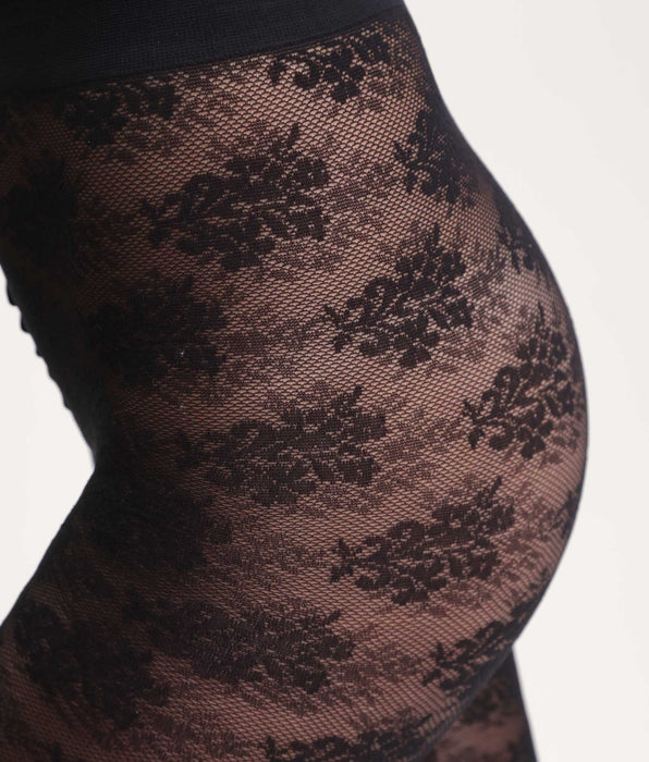 DIM Schwarze Strumpfhose Blumenstrauß Dim Style