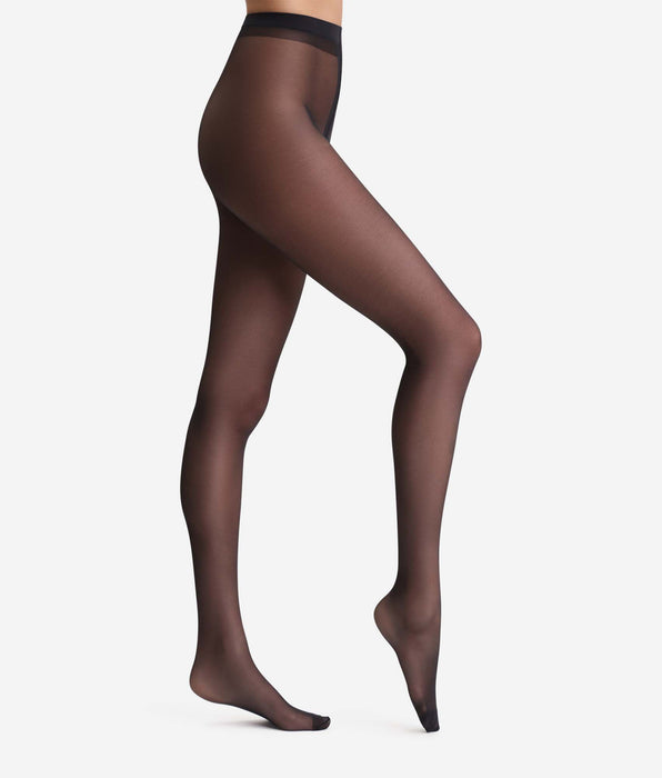 DIM Diam's Silhouette Fuselée halbtransparente schwarze Strumpfhose