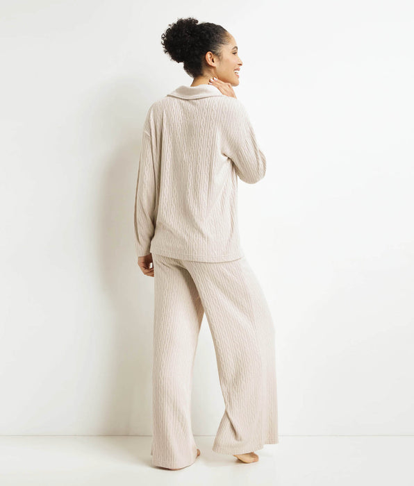 DIM Set Pyjama Hose Frau Elfenbein Dim Warm