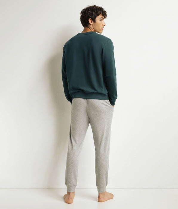 DIM Pyjama-Hosen-Set für Männer Grau Grün Dim