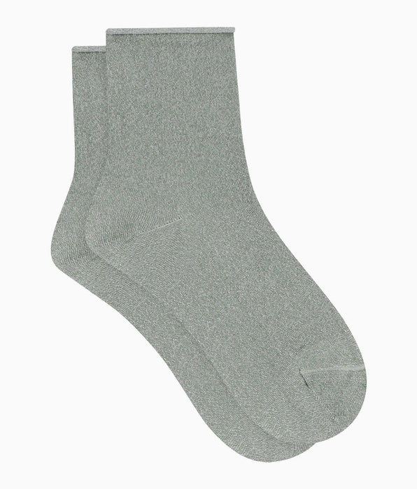 DIM Dim Mode Damenstrümpfe aus Lurex in Khaki