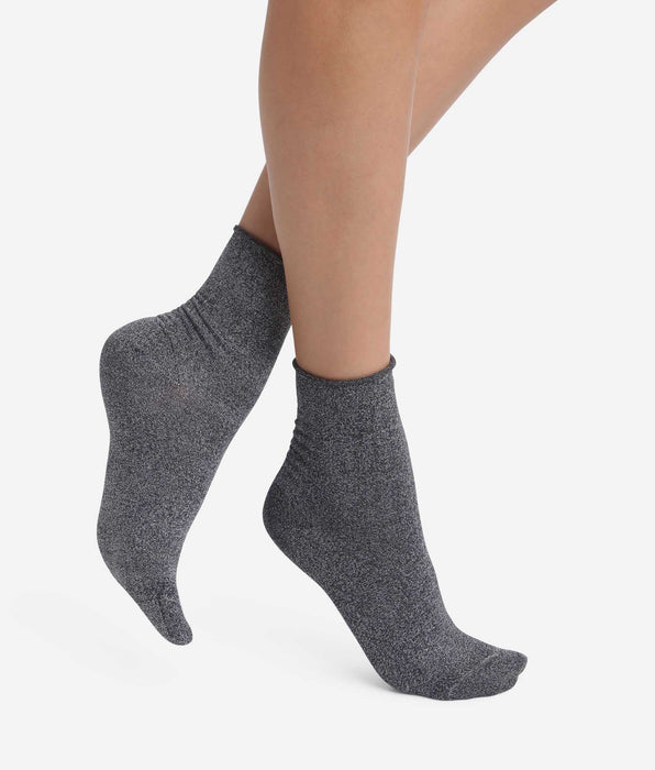 DIM 2er-Pack Damenstrümpfe aus schwarzem Lurex von Dim Mode