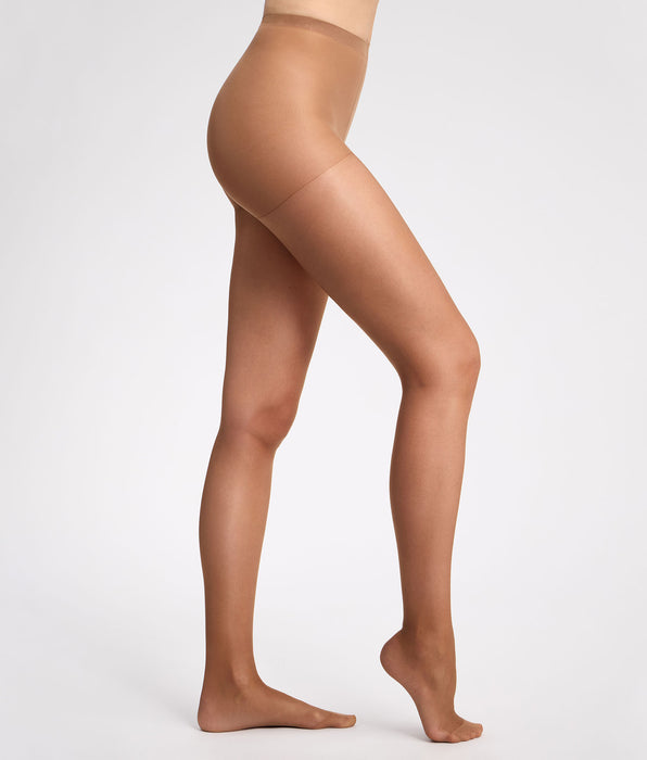 DIM Transparente, nahtlose Strumpfhose in Dunkelbraun von Nude