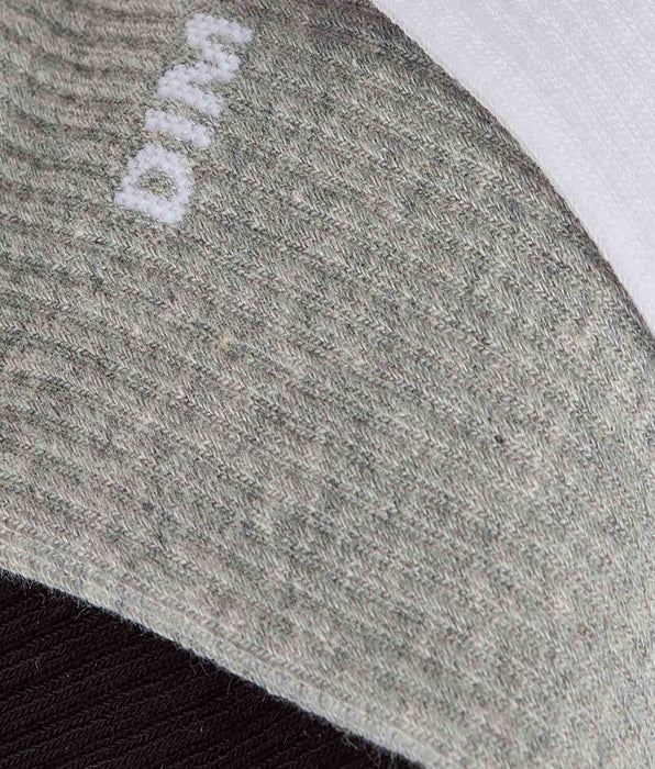 DIM 3er-Pack Sportsocken für Herren aus Baumwolle in Schwarz, Weiß und Grau von Original