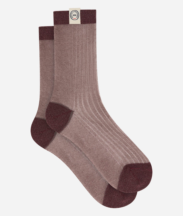 DIM Damen-Socken in edlem Braun von Dim x Ines de la Fressange