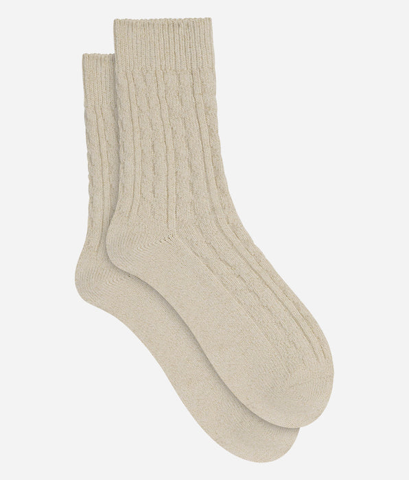DIM Beige-taupefarbene Damensocken von La Mode