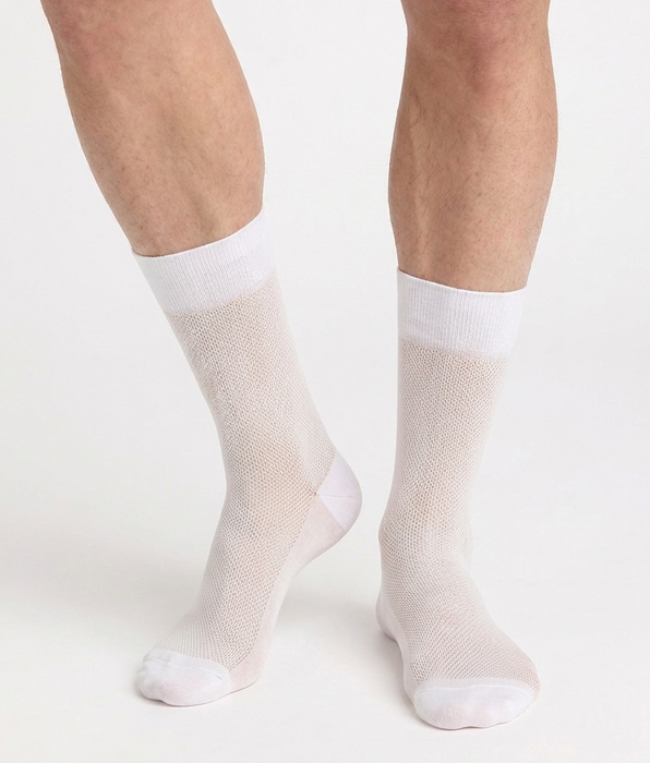 DIM Herren-Socken aus mausgrauer Baumwolle von La Mode