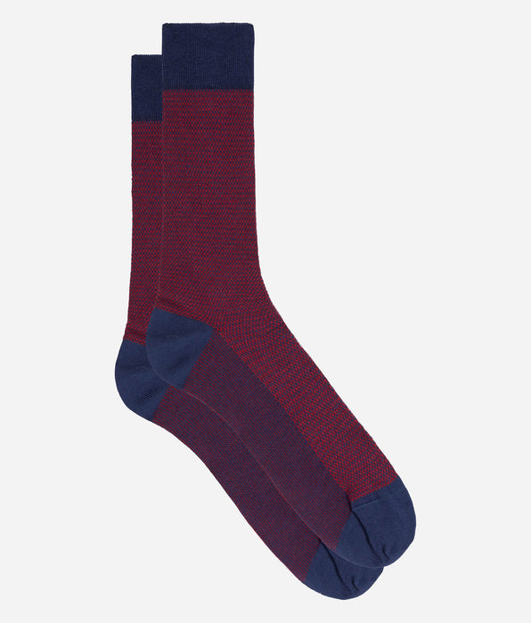 DIM Herren-Socken aus granatroter Baumwolle von La Mode