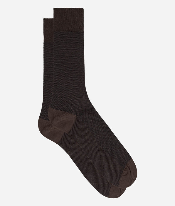 DIM Herren-Socken aus Baumwolle in Holzbraun von La Mode