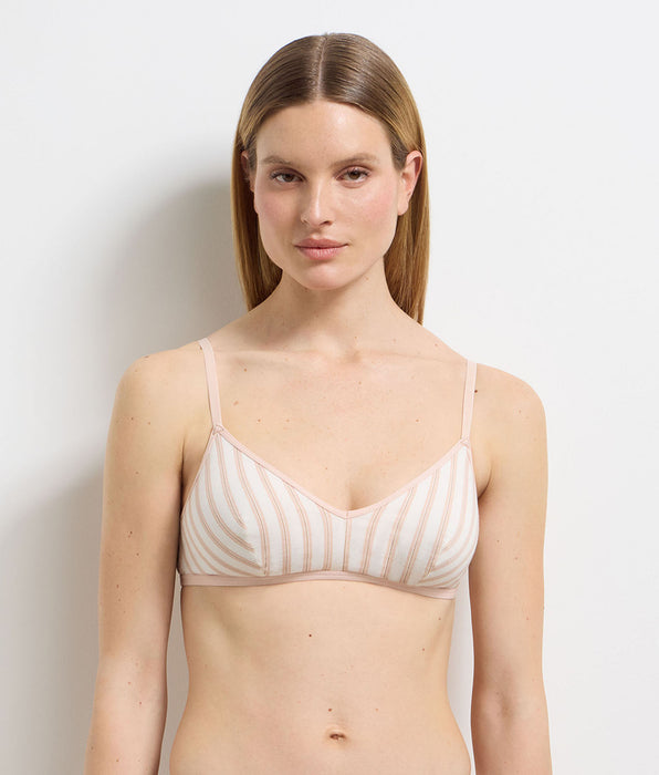 DIM Bügelloser BH in Creme-Rosa von Dim x Ines de la Fressange