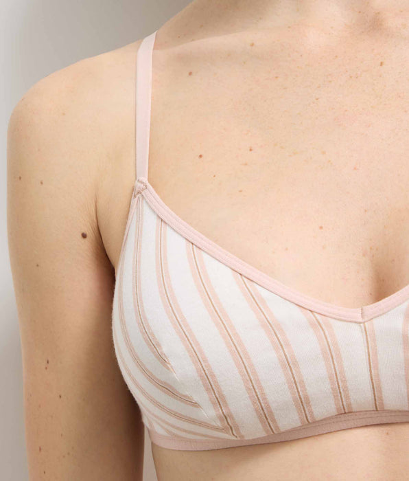 DIM Bügelloser BH in Creme-Rosa von Dim x Ines de la Fressange