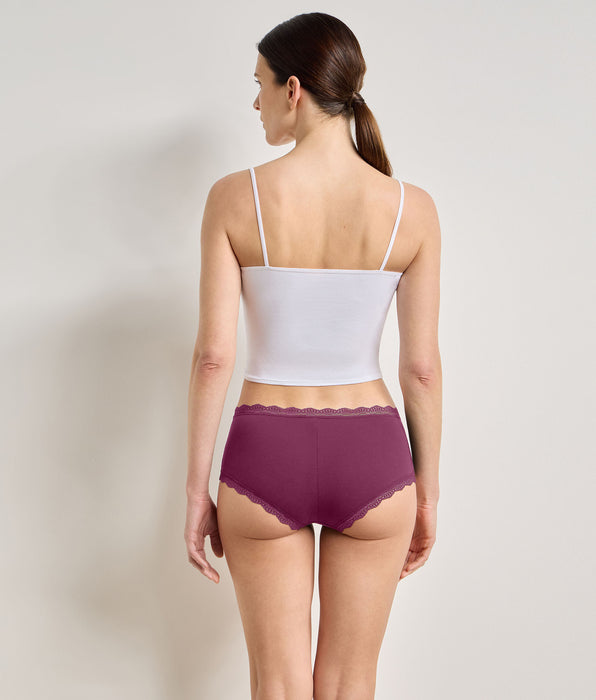 DIM 2er-Pack smaragdrosa Daily Coton Dentelle Shorts