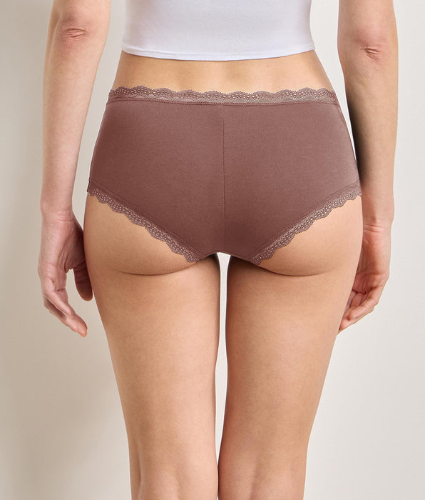 DIM 2er-Pack Shortys „Daily Coton Dentelle“ in Asche
