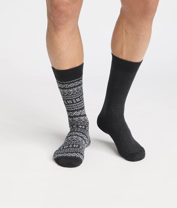 DIM 2er-Pack anthrazitfarbene Herrensocken von Coton Fancy