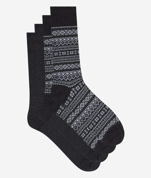DIM 2er-Pack anthrazitfarbene Herrensocken von Coton Fancy