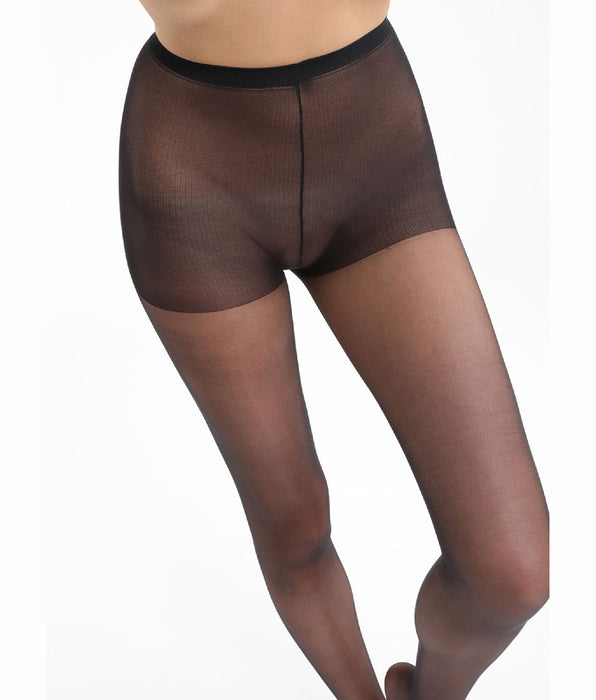 DIM Schwarze transparente Strumpfhose mit glänzendem Finish 15D - Sublim Voile Brillant