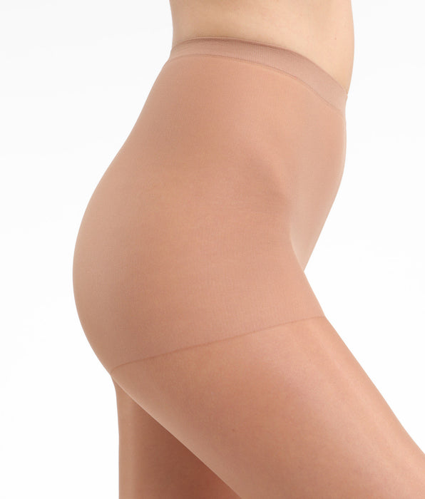 DIM Gazellenbraune transparente Strumpfhose mit glänzendem Finish 15D - Sublim Voile Brillant