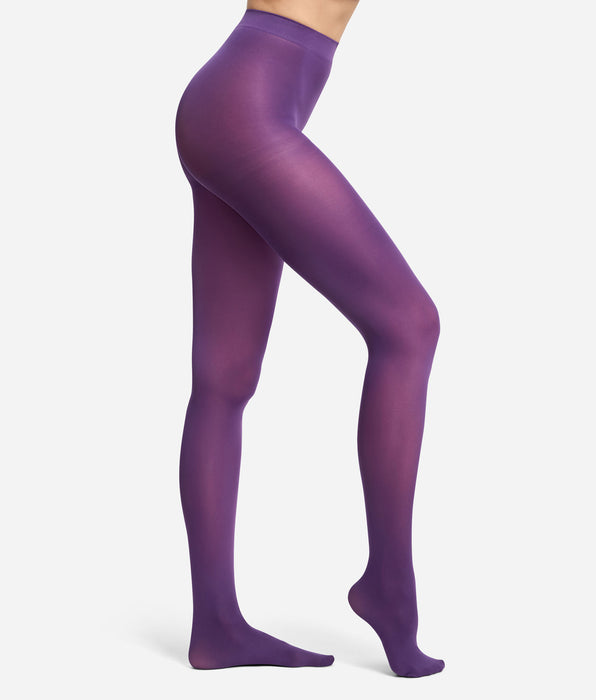 DIM Strumpfhose mit Komfortbund in Nachtviolett, 50D, blickdicht, samtig