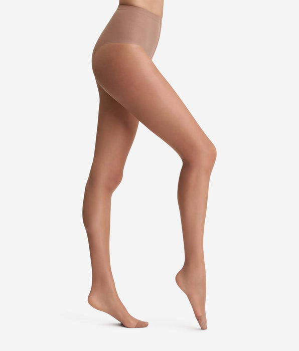 DIM Gazellenbraune Strumpfhose mit Bauch-weg-Effekt 15D - Sublim Ventre Plat