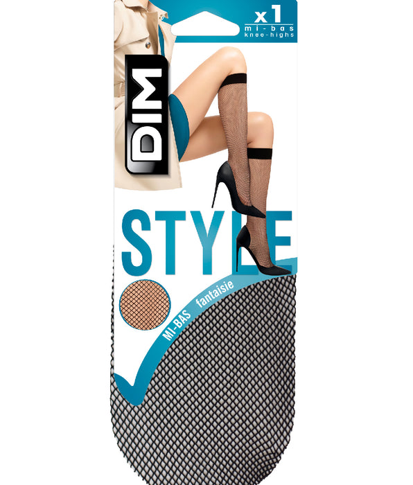 DIM Schwarze Netzstrümpfe 84D - Madame So DIM
