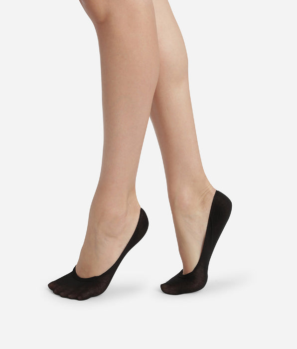 DIM Schwarze Ballerina-Füßlinge 52D - Easy Day