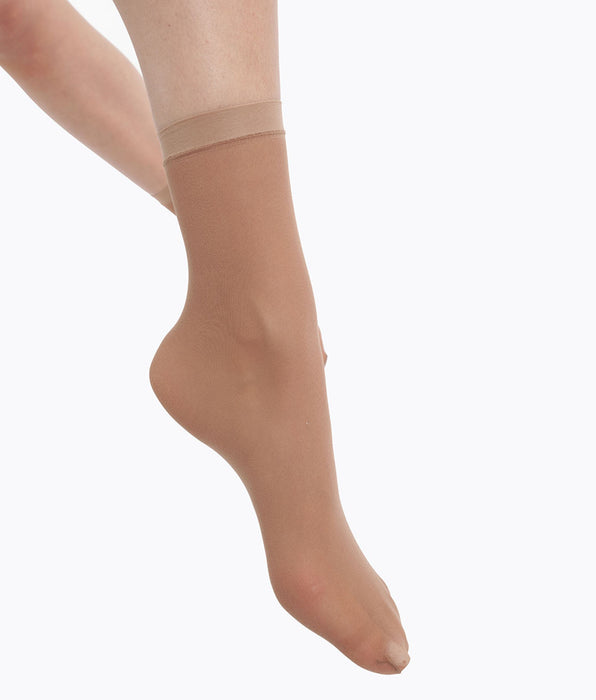 DIM 4er-Pack semi-transparente Socken 27D dunkelbeige - EcoDIM