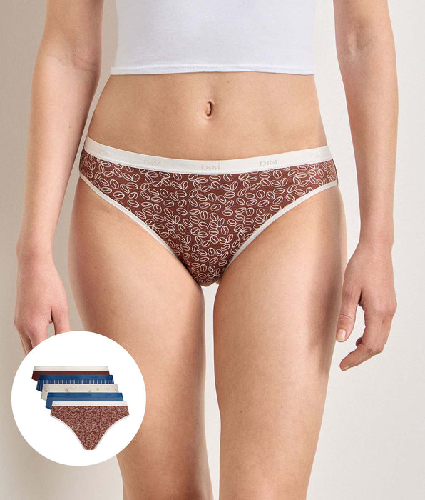 DIM 5er-Pack Slips „Délice Café“ von Les Pockets Coton