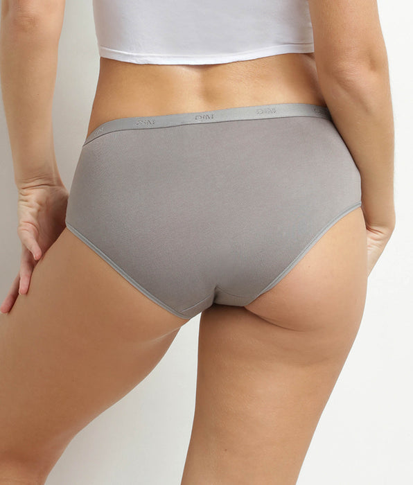 DIM 5er-Pack Stretch-Baumwollboxershorts für Damen mit Aufdruck von Les Pockets