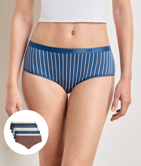 DIM 5er-Set Shortys „Délice Café“ von Les Pockets Coton