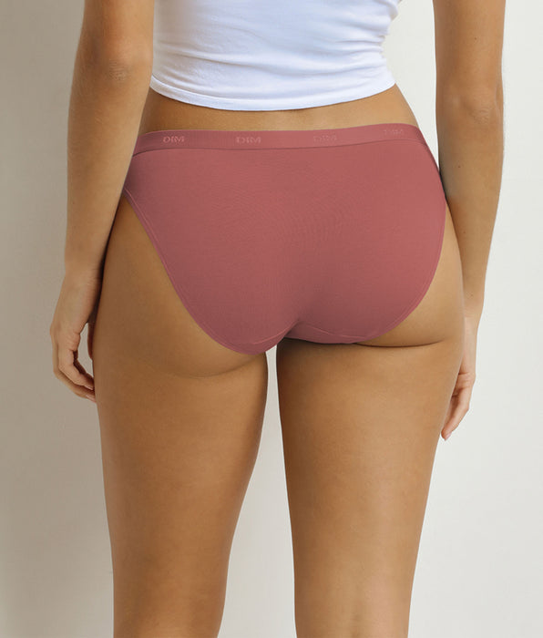 DIM 3er-Pack Damen-Slips Rot, Rosa, Weiß Les Pockets Ecodim