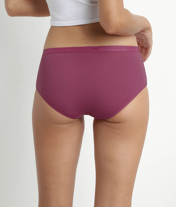 DIM 3er-Pack Hipster aus Stretch Baumwolle in Rot/Grün – Pockets Ecodim