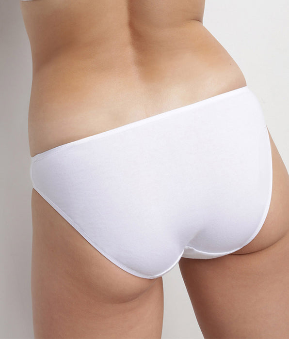 DIM Weißer Slip aus Baumwolle mit Spitze - EcoDIM